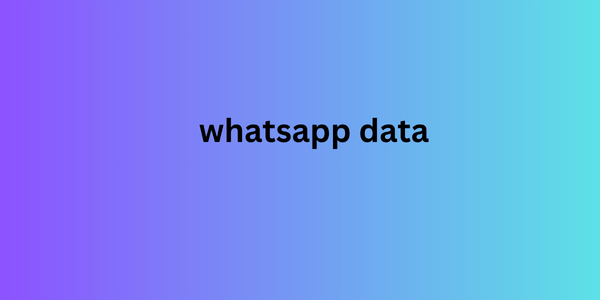 whatsapp data