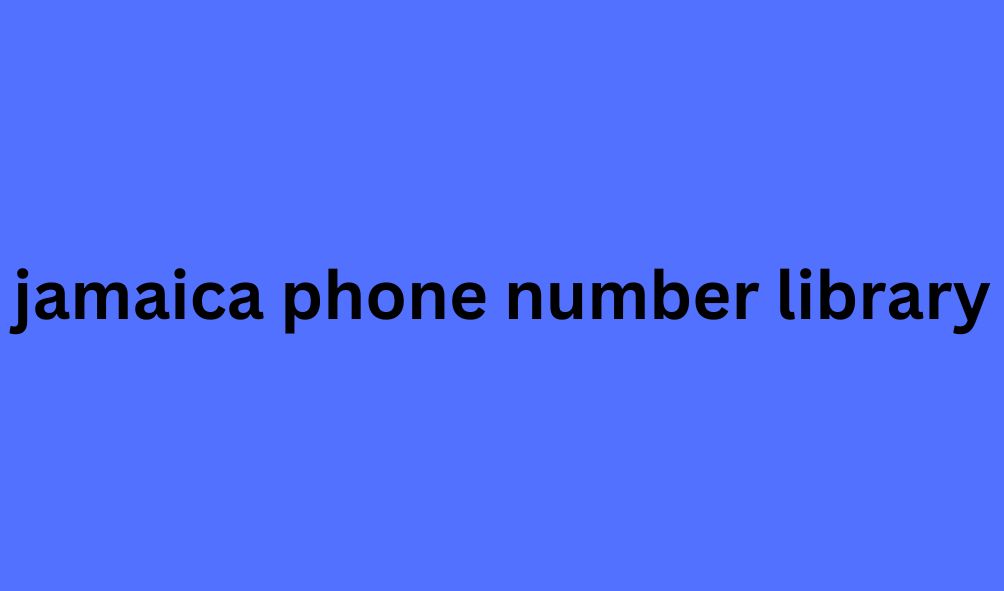 jamaica phone number library