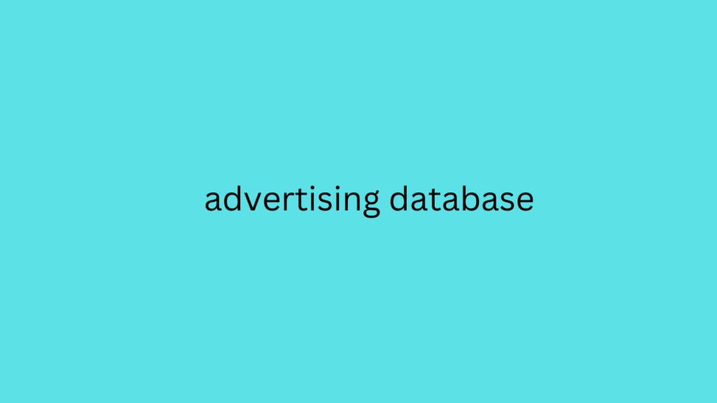 advertising database