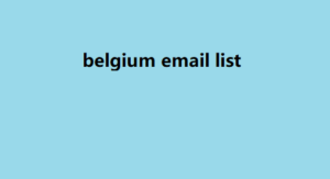 belgium email list