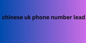 chinese uk phone number lead