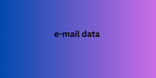 e-mail data 