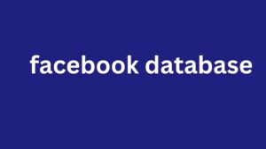 facebook database