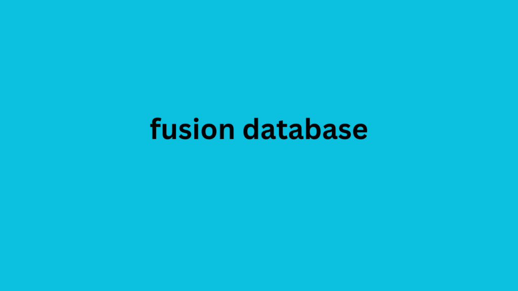 fusion database