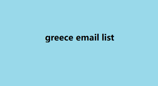 greece email list