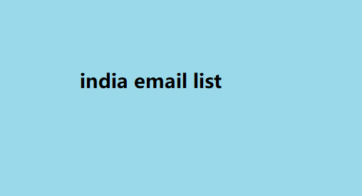 india email list