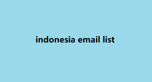 indonesia email list