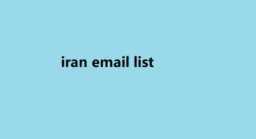 iran email list