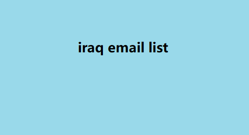 iraq email list