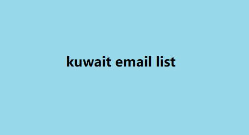 kuwait email list