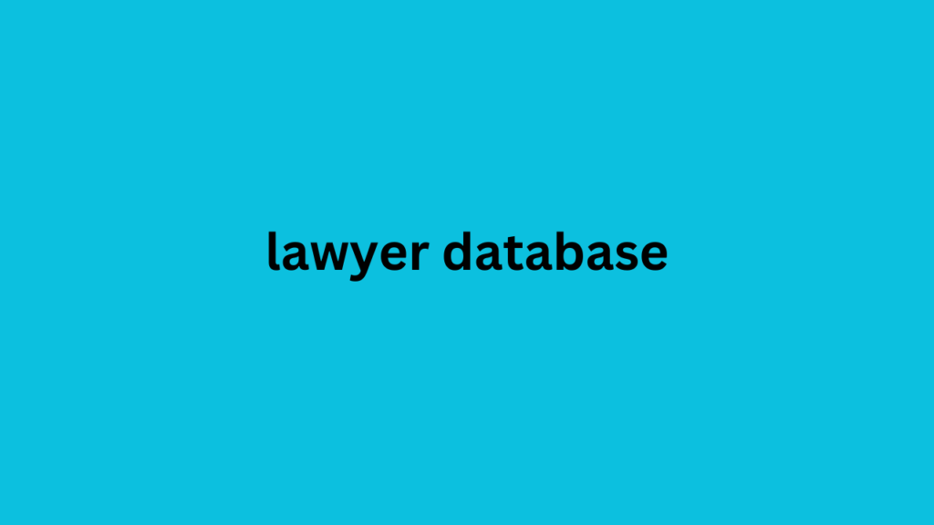 lawyer database