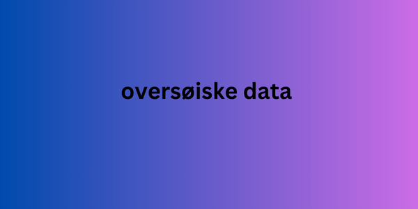 oversøiske data 