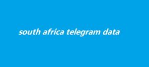 south africa telegram data