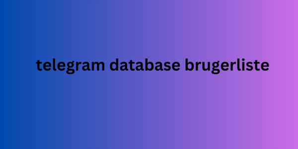 telegram database brugerliste 