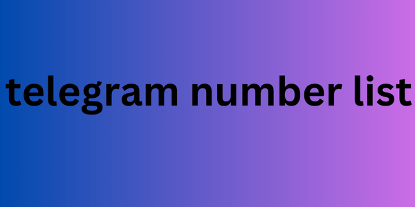 telegram number list