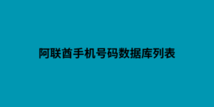 阿联酋手机号码数据库列表