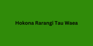 Hokona Rarangi Tau Waea