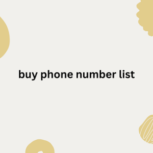 buy phone number list 