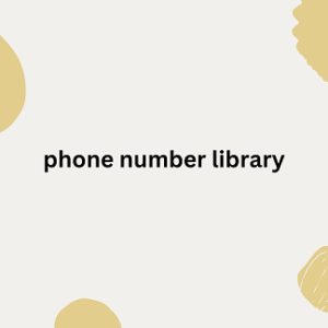 phone number library