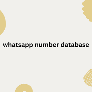 whatsapp number database