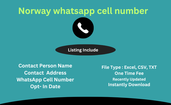 Norway whatsapp cell number