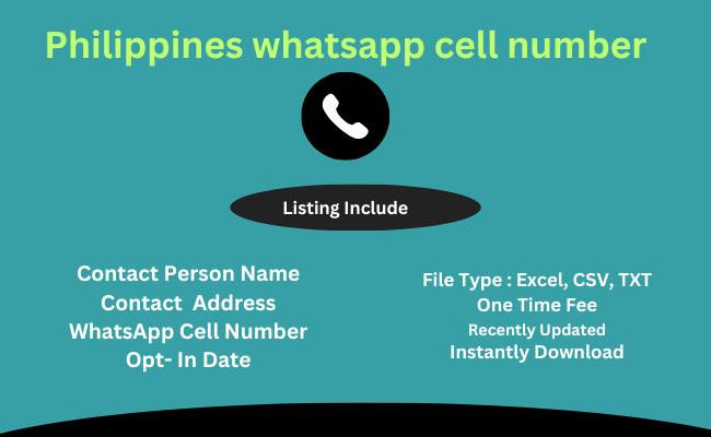 Philippines whatsapp cell number