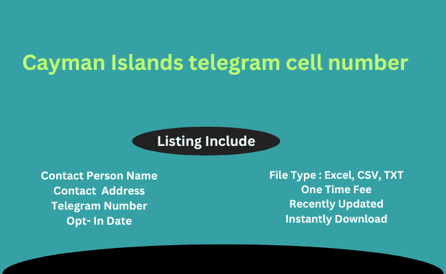 Cayman Islands telegram cell number